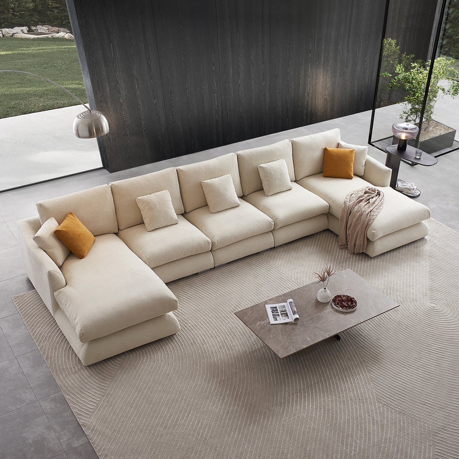 Feathers U-Sectional - Mario Capasa