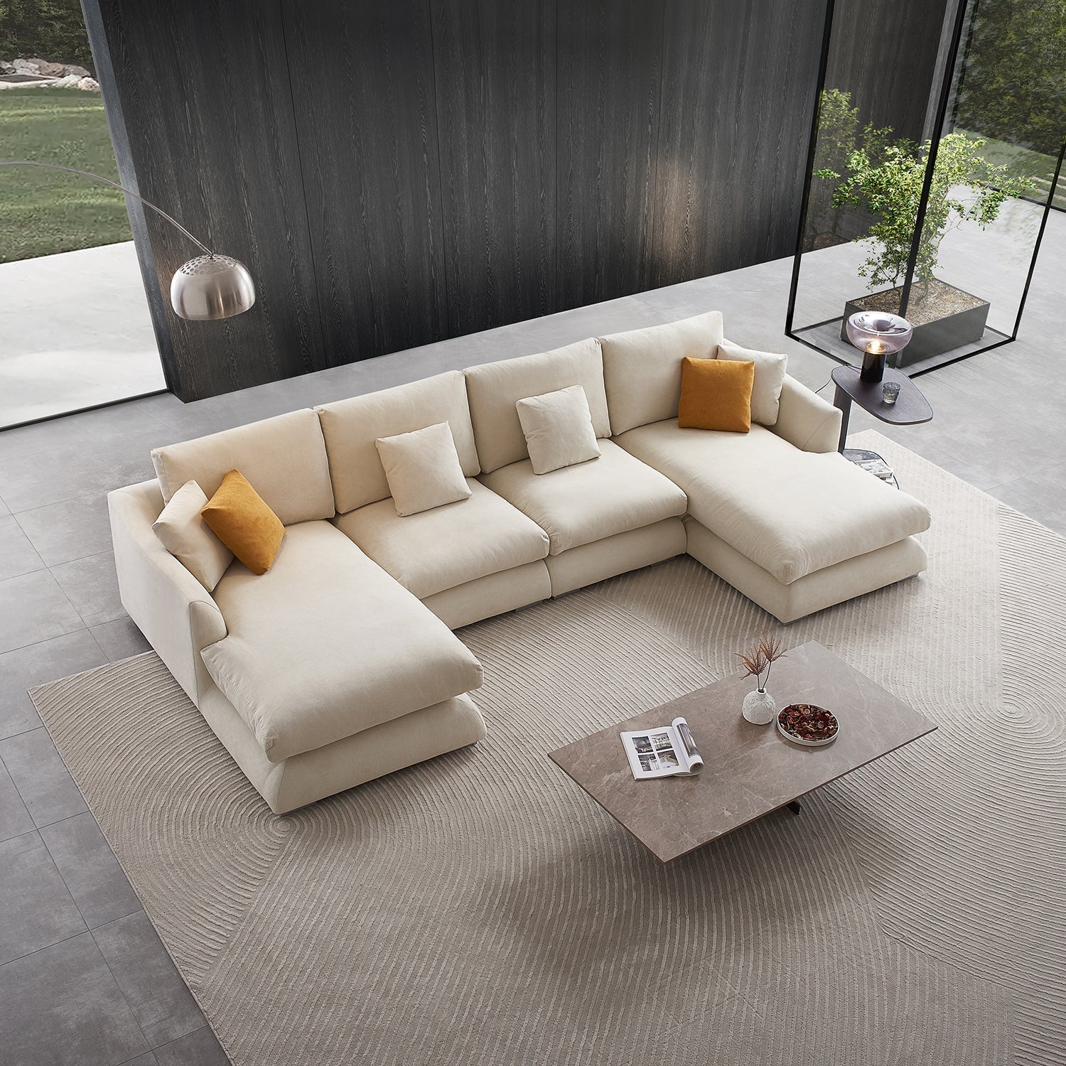 Feathers U-Sectional - Mario Capasa