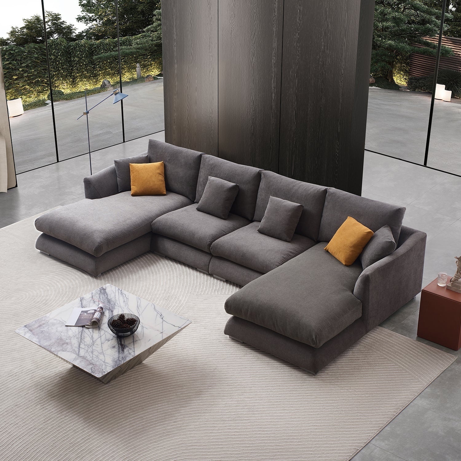 Feathers U-Sectional - Mario Capasa