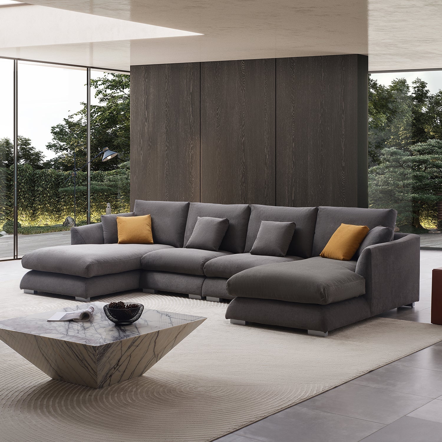 Feathers U-Sectional - Mario Capasa